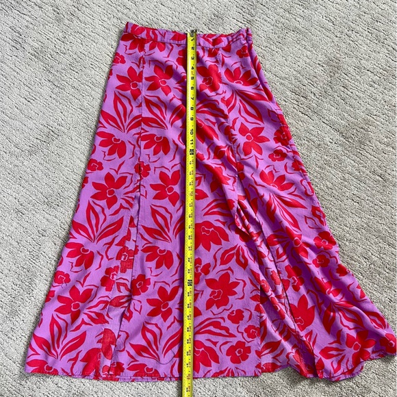 Billabong Peachy Keen Matching Pink Hawaiian Floral Skirt Set - Picture 14 of 16